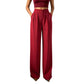 Pantalon de costume taille haute pour femme avec dos élastique