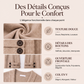 Cardigan en tricot double boutonnage décontracté pour femme