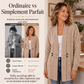 Cardigan en tricot double boutonnage décontracté pour femme