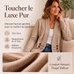 Cardigan en tricot double boutonnage décontracté pour femme