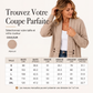 Cardigan en tricot double boutonnage décontracté pour femme