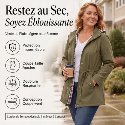 ⏰DERNIER JOUR DE SOLDES : -50 % ✨Veste pour femme chic, légère et imperméable 🍃🧥- Alliez style et résistance à toutes les tempêtes !