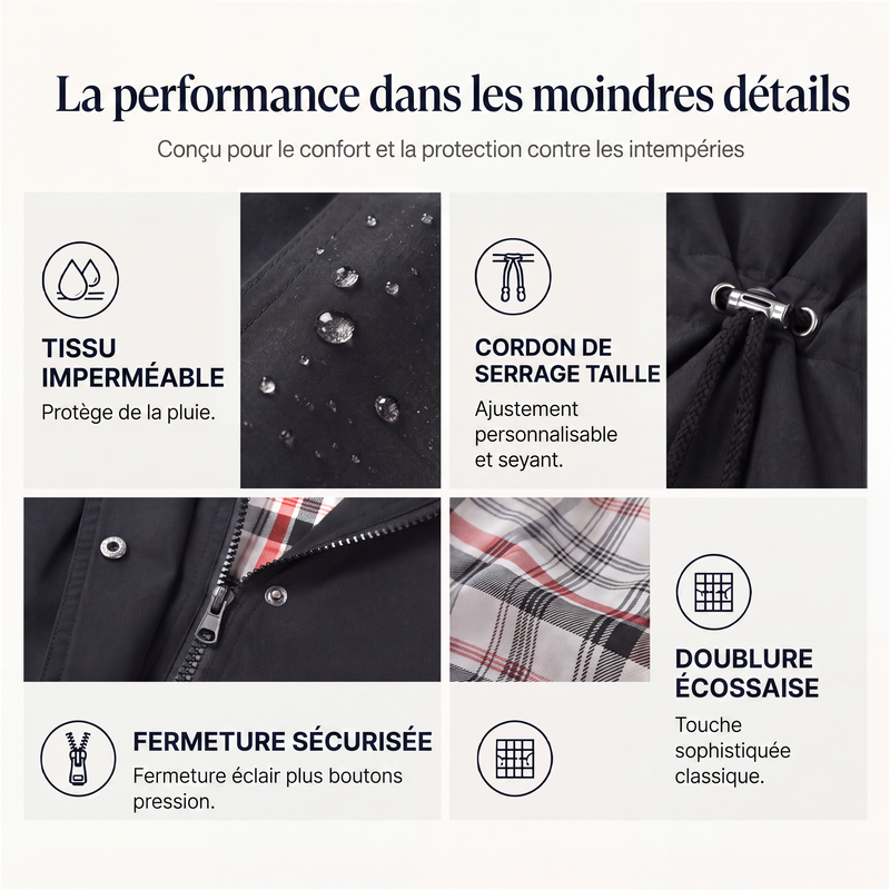 ⏰DERNIER JOUR DE SOLDES : -50 % ✨Veste pour femme chic, légère et imperméable 🍃🧥- Alliez style et résistance à toutes les tempêtes !