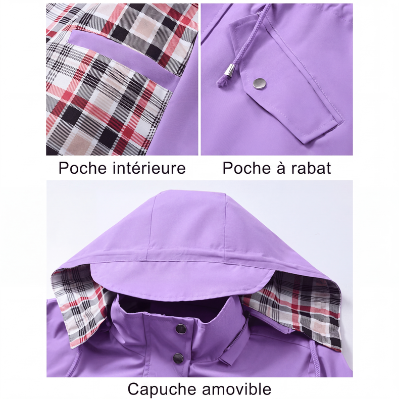 ⏰DERNIER JOUR DE SOLDES : -50 % ✨Veste pour femme chic, légère et imperméable 🍃🧥- Alliez style et résistance à toutes les tempêtes !