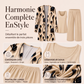 Ensemble 3 pièces imprimé élégant pour femme