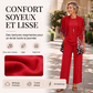 Ensemble 3 pièces imprimé élégant pour femme