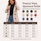 Manteau en laine à double boutonnage pour femme