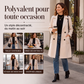 Manteau en laine à double boutonnage pour femme