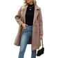 Manteau en laine à double boutonnage pour femme