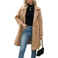 Manteau en laine à double boutonnage pour femme