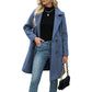 Manteau en laine à double boutonnage pour femme