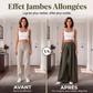 Pantalon large plissé pour femme