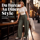 Pantalon large plissé pour femme