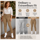 Pantalon skinny élastique à taille haute pour femme
