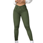 Pantalon skinny élastique à taille haute pour femme