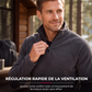 Sweat chaud pour homme en polaire avec col montant