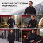 Sweat chaud pour homme en polaire avec col montant