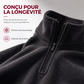 Sweat chaud pour homme en polaire avec col montant