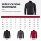 Sweat chaud pour homme en polaire avec col montant
