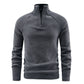 Sweat chaud pour homme en polaire avec col montant