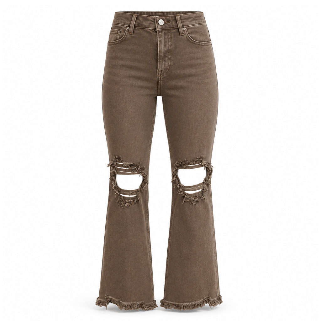 Jean flare effet jambes longues