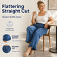 Women's Plus Size Ruffle Hem Denim Pants
