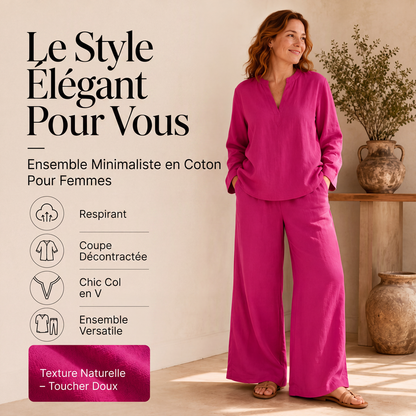 Ensemble 2 pièces léger et respirant pour femme