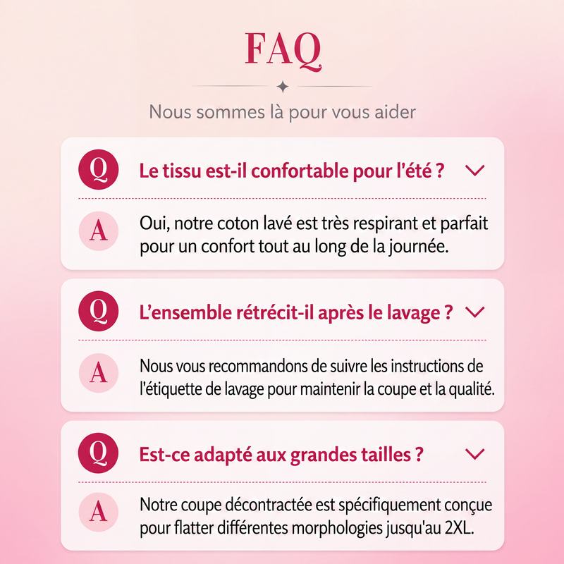Ensemble 2 pièces léger et respirant pour femme