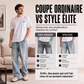 Jean vintage délavé pour homme, coupe jambe fuselée