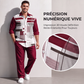 Ensemble chemise décontractée et pantalon grande taille pour homme
