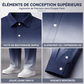 Ensemble chemise décontractée et pantalon grande taille pour homme