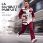 Ensemble chemise décontractée et pantalon grande taille pour homme