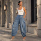 Pantalons en jean sarouel amples pour femmes