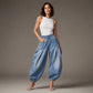 Pantalons en jean sarouel amples pour femmes