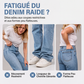 Jeans décontractés stretch à jambe droite pour femme