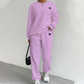 🌸Promotion exceptionnelle : 50 % de réduction 💖 Ensemble 2 pièces décontracté composé d'un pull en maille à manches longues et d'un pantalon