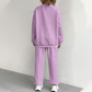 🌸Promotion exceptionnelle : 50 % de réduction 💖 Ensemble 2 pièces décontracté composé d'un pull en maille à manches longues et d'un pantalon