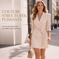 Robe blazer élégante à double boutonnage pour femme