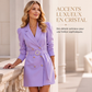 Robe blazer élégante à double boutonnage pour femme