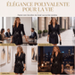 Robe blazer élégante à double boutonnage pour femme