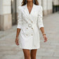 Robe blazer élégante à double boutonnage pour femme
