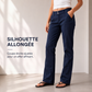Pantalon droit pour femme à haute extensibilité