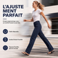 Pantalon droit pour femme à haute extensibilité