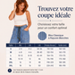 Pantalon en jean stretch à rayures verticales pour femme