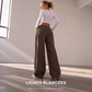 Pantalon large décontracté coupe relax pour femme