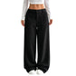 Pantalon large décontracté coupe relax pour femme