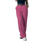 Pantalon droit décontracté à taille haute pour femme
