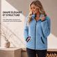 Veste cardigan décontractée à fermeture éclair pour femme