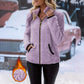 Veste cardigan décontractée à fermeture éclair pour femme
