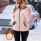 Veste cardigan décontractée à fermeture éclair pour femme